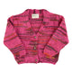 Knitted cardigan | Multicolor fuchsia