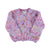 Knitted cardigan | Multicolor lilac