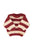 Baby knitted sweater | Bordeaux & light pink stripes