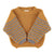 Knitted sweater | Camel & grey stripes