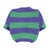 Knitted baby sweater | Green & purple stripes