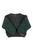 Knitted sweater | Grey & green stripes