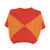 Knitted baby sweater | Red & orange