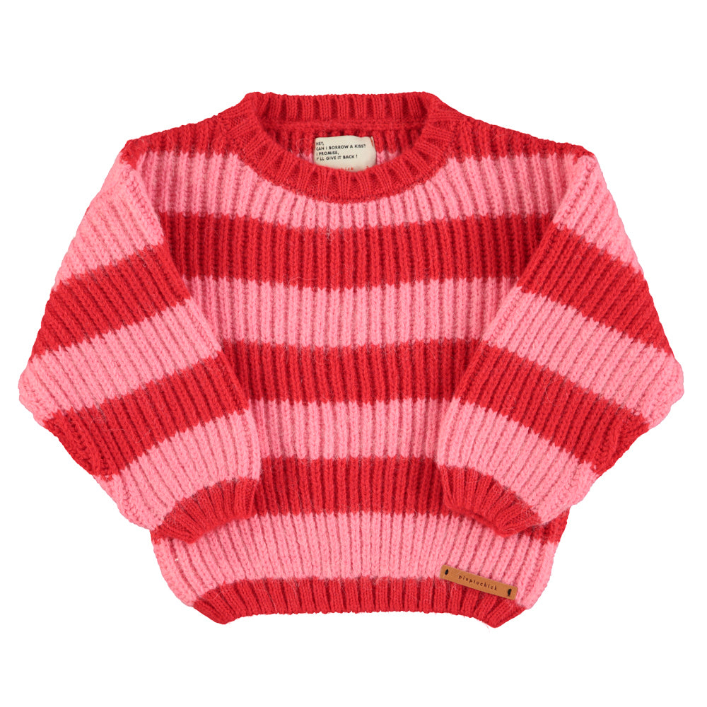 Pink and red striped jumper best sale