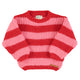 Knitted sweater | Red & pink stripes