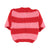 Knitted baby sweater | Red & pink stripes