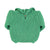 Knitted baby sweater w/ collar | Green