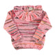 Knitted sweater w/ collar | Multicolor pink