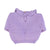 Knitted baby sweater w/ collar | Lilac
