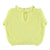 Knitted sweater w/ collar | Lime