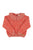 Knitted sweater w/ collar | Pink w/ animal print