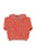Knitted sweater w/ collar | Pink w/ animal print