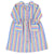 Long shirt dress | Blue w/ multicolor stripes