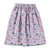Long skirt | Lilac w/ multicolor geometric allover