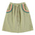 Long skirt | Sage green checkered