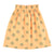 long skirt | peach w/ green trees