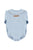 Baby Long sleeve romper w/ collar | Light blue soft denim
