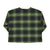 Long sleeve shirt | Green & black checkered