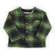 Baby long sleeve shirt | Green & black checkered