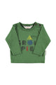 Baby Longsleeve t'shirt | Dark green w/ "groupie" print