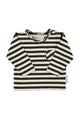 Baby Longsleeve t'shirt | Ecru & black stripes