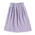 Long terry cotton skirt | Lilac w/ multicolor arrows