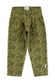 Mom fit trousers | Olive green w/ zebra print