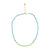 necklace | green and blue