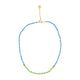 necklace | green and blue