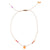 necklace | orange & violet w/ strawberry