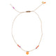 necklace | orange & violet w/ strawberry