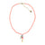 Necklace | Pink glass beads