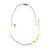 Cord necklace | Pink & yellow glass beads