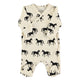 Newborn babygrow | Ecru w/ black horses