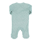 Newborn babygrow | Light green w/ little stars
