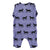 Newborn babygrow | Purple w/ black horses