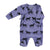 Newborn babygrow | Purple w/ black horses