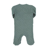 Newborn babygrow | Sage green w/ little stars