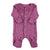 Newborn babygrow w/ collar | Magenta w/ little flowers