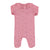 Newborn babygrow w/ collar | Pink w/ little flowers