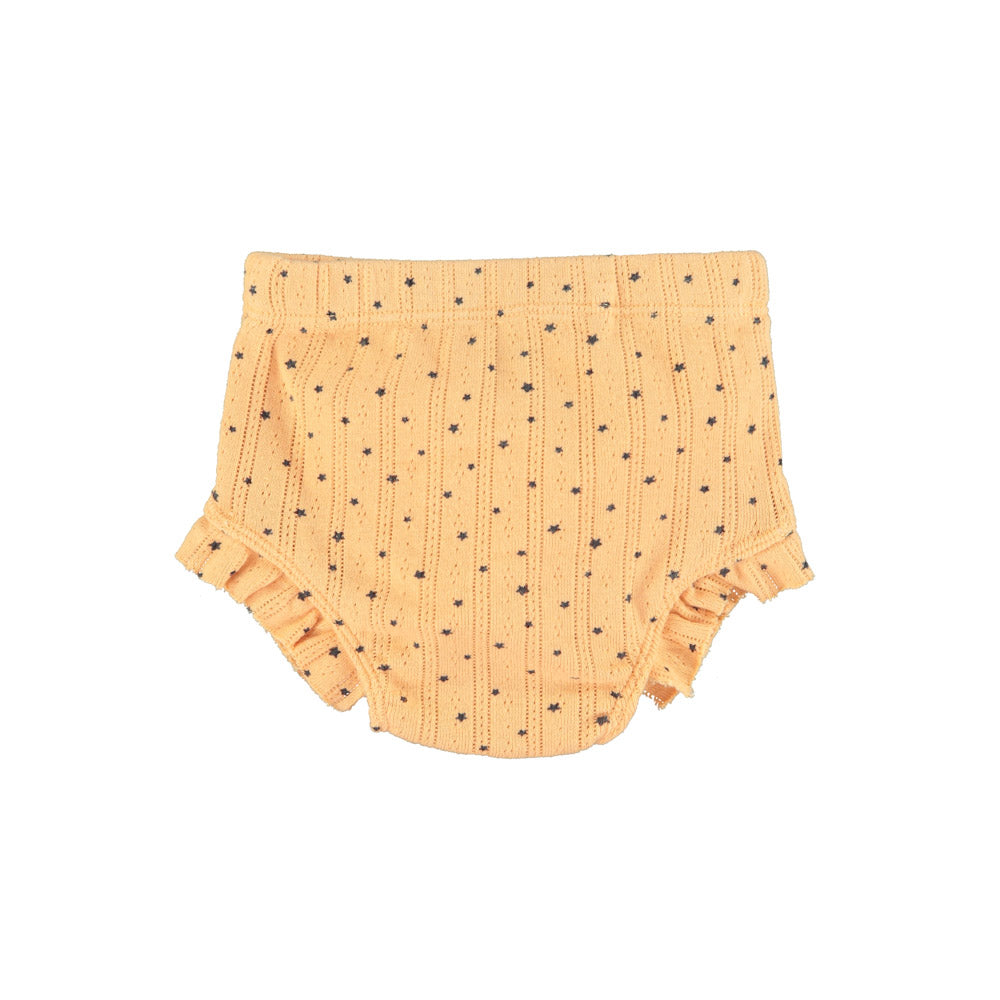 Newborn blommers | peach w/ little stars