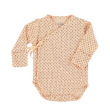Newborn bodysuit | Pink w/ little black hearts