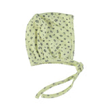 Newborn bonnet | Yellow w/ little flowers