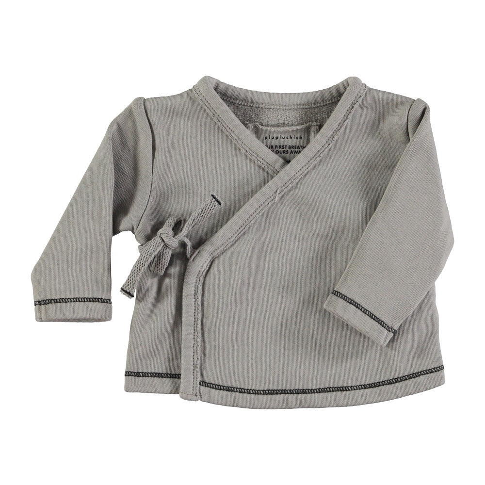 Newborn cardigan crew neck | Grey