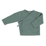 Newborn cardigan crew neck | Sage green