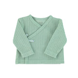 Newborn cardigan v-neck | green