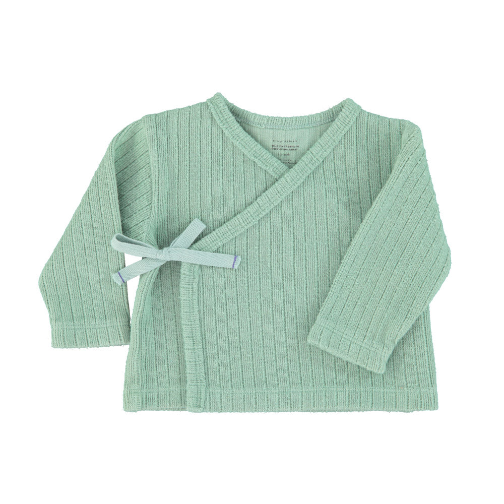 Newborn cardigan v-neck | green