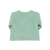 Newborn cardigan v-neck | green