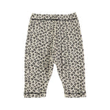 Newborn leggings | Light grey w/ animal print