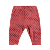 Newborn leggings | Old pink w/ little hearts